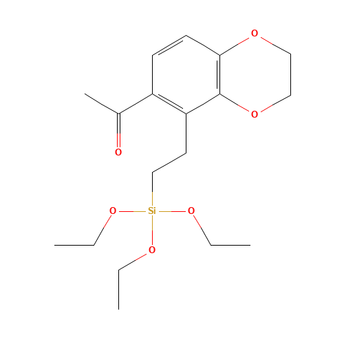1-[5-(2-triethoxysilylethyl)-2,3-dihydro-1,4-benzodioxin-6-yl]ethanone (CAS: 200631-17-0) - Related Chemical Product