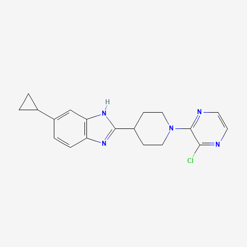 2-[1-(3-chloropyrazin-2-yl)piperidin-4-yl]-6-cyclopropyl-1H-benzimidazole (CAS: 1350355-86-0) - Related Chemical Product
