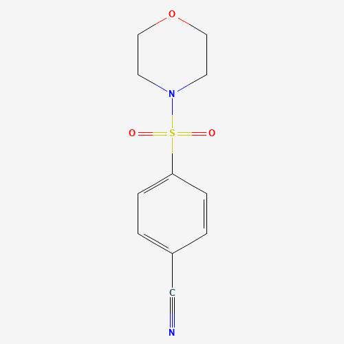 4-morpholin-4-ylsulfonylbenzonitrile (CAS: 10254-89-4) - Chemical Structure and Molecular Formula 