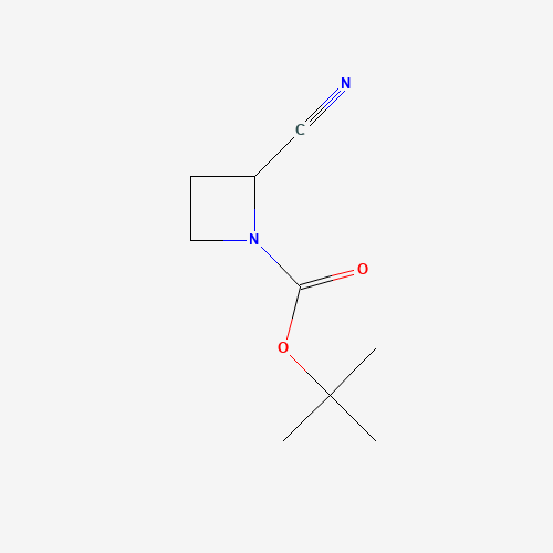 tert-butyl 2-cyanoazetidine-1-carboxylate (CAS: 887588-82-1) - Chemical Structure and Molecular Formula 