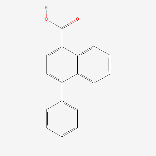 4-phenylnaphthalene-1-carboxylic acid (CAS: 94574-45-5) - Chemical Structure and Molecular Formula 