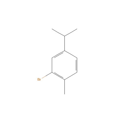 2-bromo-1-methyl-4-propan-2-ylbenzene (CAS: 2437-76-5) - Chemical Structure and Molecular Formula 