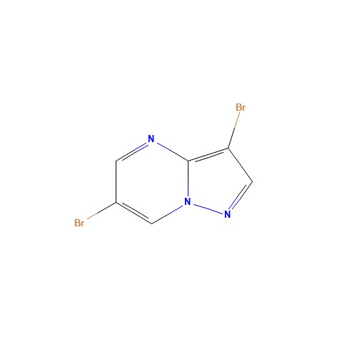3,6-dibromopyrazolo[1,5-a]pyrimidine (CAS: 55405-68-0) - Chemical Structure and Molecular Formula 