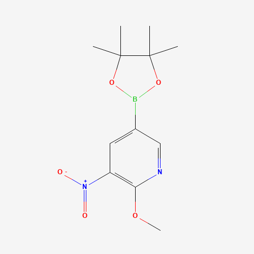 2-methoxy-3-nitro-5-(4,4,5,5-tetramethyl-1,3,2-dioxaborolan-2-yl)pyridine (CAS: 1083168-94-8) - Related Chemical Product