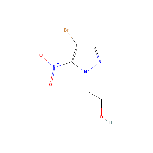 2-(4-bromo-5-nitropyrazol-1-yl)ethanol (CAS: 1429309-32-9) - Chemical Structure and Molecular Formula 