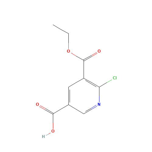 6-chloro-5-ethoxycarbonylpyridine-3-carboxylic acid (CAS: 1491150-55-0) - Related Chemical Product