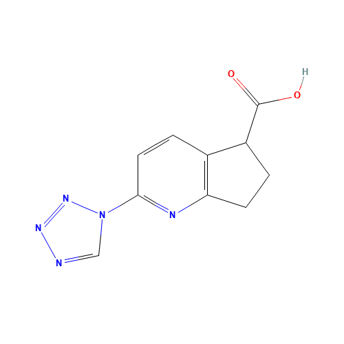 2-(tetrazol-1-yl)-6,7-dihydro-5H-cyclopenta[b]pyridine-5-carboxylic acid (CAS: 1374573-59-7) - Related Chemical Product