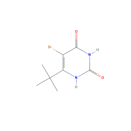 5-bromo-6-tert-butyl-1H-pyrimidine-2,4-dione (CAS: 1262205-81-1) - Chemical Structure and Molecular Formula 
