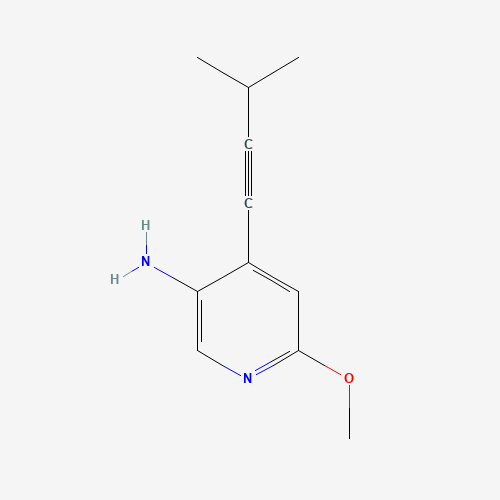 6-methoxy-4-(3-methylbut-1-ynyl)pyridin-3-amine (CAS: 1202174-59-1) - Related Chemical Product