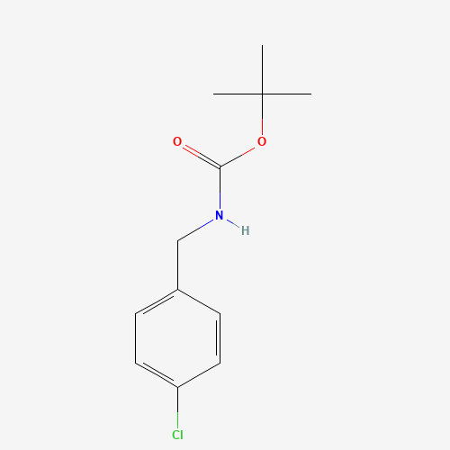 tert-butyl N-[(4-chlorophenyl)methyl]carbamate (CAS: 120157-95-1) - Chemical Structure and Molecular Formula 
