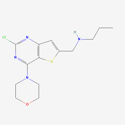 N-[(2-chloro-4-morpholin-4-ylthieno[3,2-d]pyrimidin-6-yl)methyl]propan-1-amine (CAS: 1235450-53-9) - Related Chemical Product