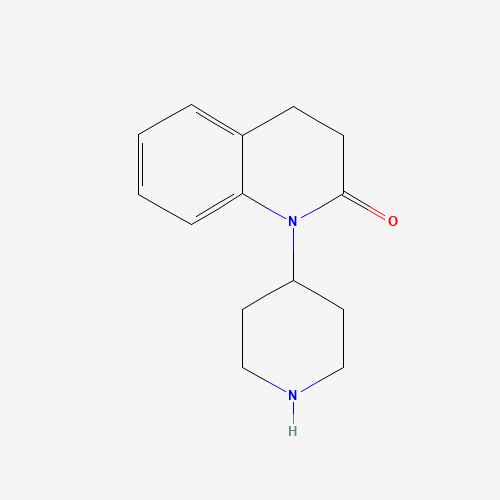 1-piperidin-4-yl-3,4-dihydroquinolin-2-one (CAS: 160587-12-2) - Chemical Structure and Molecular Formula 