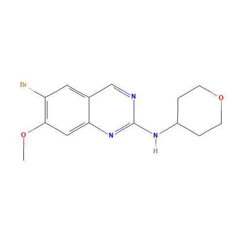 6-bromo-7-methoxy-N-(oxan-4-yl)quinazolin-2-amine (CAS: 1191932-35-0) - Related Chemical Product