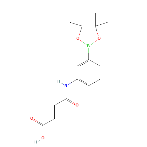 4-oxo-4-[3-(4,4,5,5-tetramethyl-1,3,2-dioxaborolan-2-yl)anilino]butanoic acid (CAS: 1030269-28-3) - Related Chemical Product