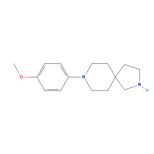 8-(4-methoxyphenyl)-2,8-diazaspiro[4.5]decane (CAS: 1246507-82-3) - Chemical Structure and Molecular Formula 