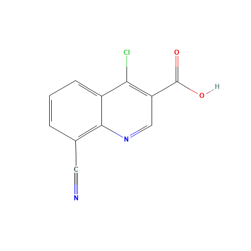 4-chloro-8-cyanoquinoline-3-carboxylic acid (CAS: 1357073-22-3) - Chemical Structure and Molecular Formula 