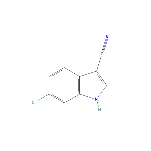 6-chloro-1H-indole-3-carbonitrile (CAS: 194490-17-0) - Chemical Structure and Molecular Formula 