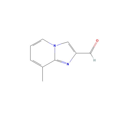 8-methylimidazo[1,2-a]pyridine-2-carbaldehyde (CAS: 143982-39-2) - Chemical Structure and Molecular Formula 