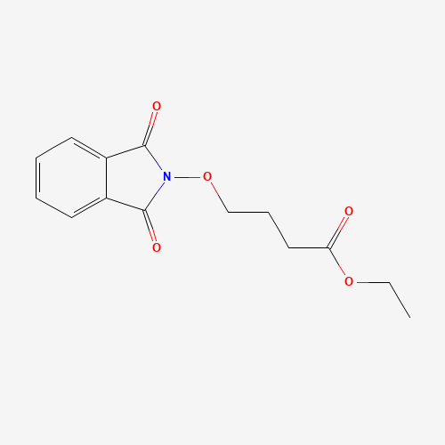 ethyl 4-(1,3-dioxoisoindol-2-yl)oxybutanoate (CAS: 27091-83-4) - Chemical Structure and Molecular Formula 