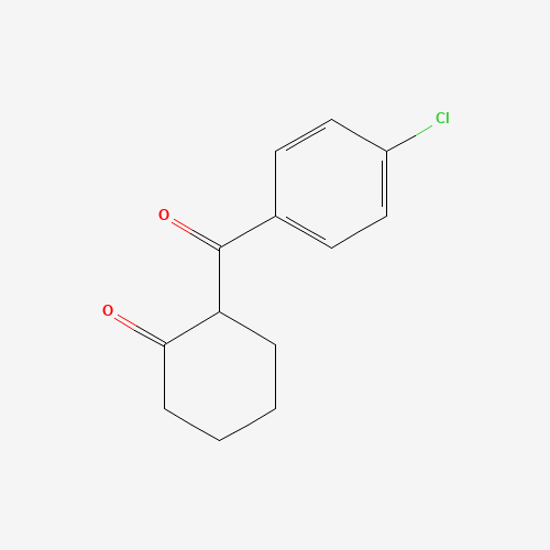 2-(4-chlorobenzoyl)cyclohexan-1-one (CAS: 38968-76-2) - Chemical Structure and Molecular Formula 