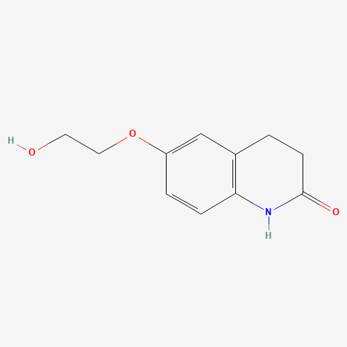 6-(2-hydroxyethoxy)-3,4-dihydro-1H-quinolin-2-one (CAS: 91116-12-0) - Chemical Structure and Molecular Formula 
