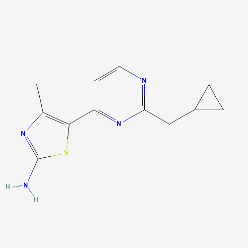 5-[2-(cyclopropylmethyl)pyrimidin-4-yl]-4-methyl-1,3-thiazol-2-amine (CAS: 1163707-18-3) - Related Chemical Product