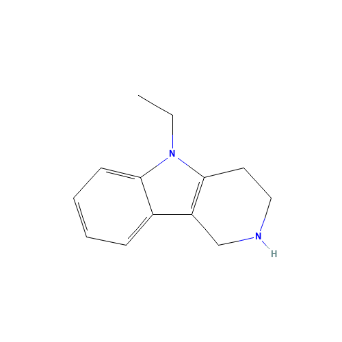 5-ethyl-1,2,3,4-tetrahydropyrido[4,3-b]indole (CAS: 618910-03-5) - Chemical Structure and Molecular Formula 