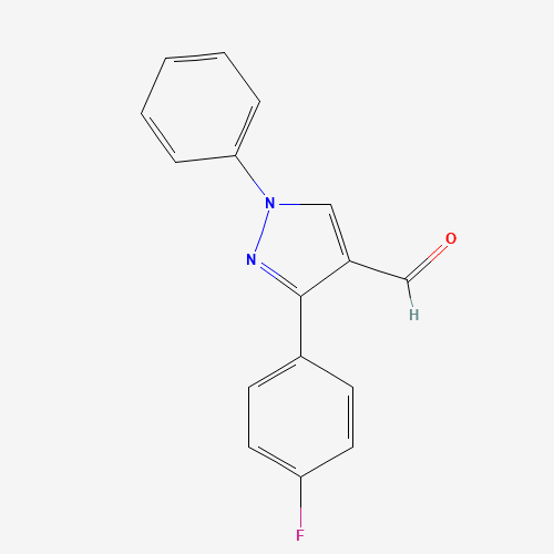 3-(4-fluorophenyl)-1-phenylpyrazole-4-carbaldehyde (CAS: 36640-40-1) - Related Chemical Product