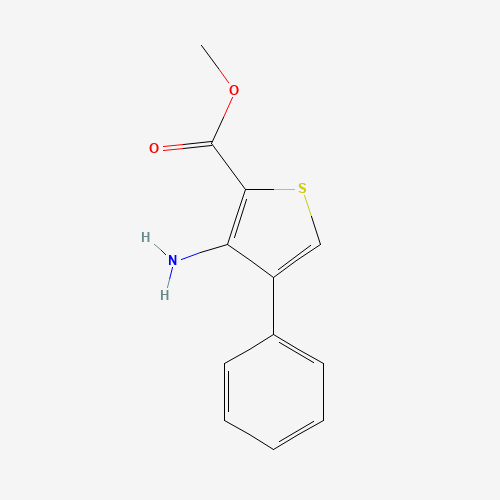 methyl 3-amino-4-phenylthiophene-2-carboxylate (CAS: 82437-64-7) - Chemical Structure and Molecular Formula 