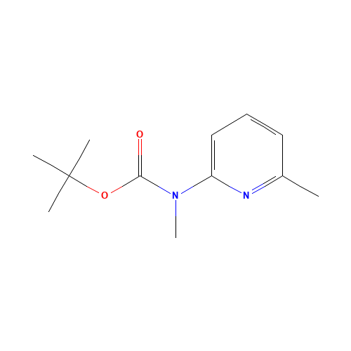 tert-butyl N-(6-methylpyridin-2-yl)carbamate (CAS: 205676-84-2) - Chemical Structure and Molecular Formula 