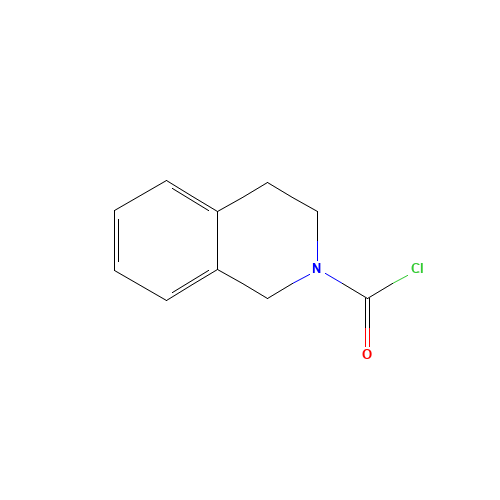3,4-dihydro-1H-isoquinoline-2-carbonyl chloride (CAS: 199480-42-7) - Chemical Structure and Molecular Formula 