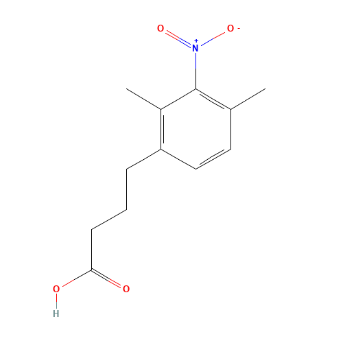4-(2,4-dimethyl-3-nitrophenyl)butanoic acid (CAS: 1030025-79-6) - Chemical Structure and Molecular Formula 
