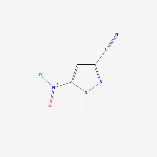 1-methyl-5-nitropyrazole-3-carbonitrile (CAS: 1245772-35-3) - Chemical Structure and Molecular Formula 