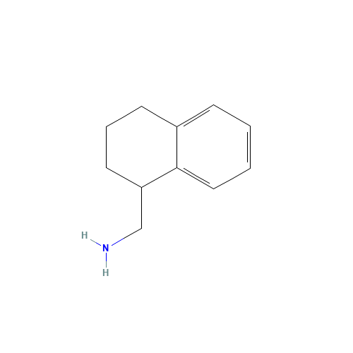 1,2,3,4-tetrahydronaphthalen-1-ylmethanamine (CAS: 91245-72-6) - Chemical Structure and Molecular Formula 