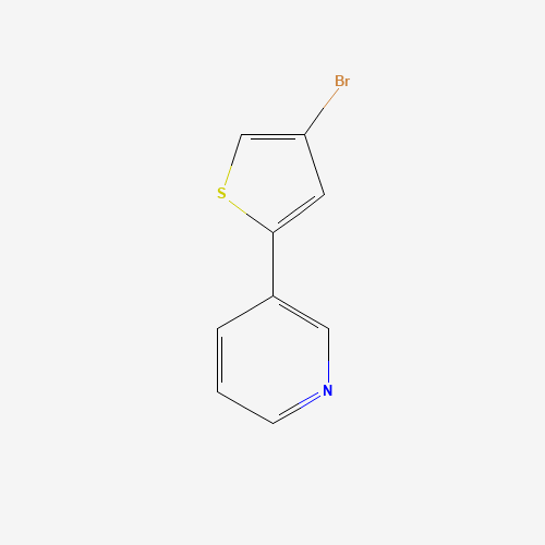 3-(4-bromothiophen-2-yl)pyridine (CAS: 463335-30-0) - Chemical Structure and Molecular Formula 