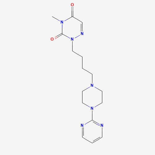4-methyl-2-[4-(4-pyrimidin-2-ylpiperazin-1-yl)butyl]-1,2,4-triazine-3,5-dione (CAS: 179756-58-2) - Related Chemical Product