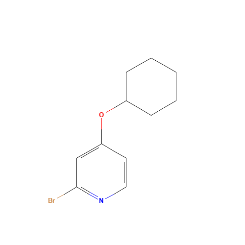 2-bromo-4-cyclohexyloxypyridine (CAS: 1142194-88-4) - Chemical Structure and Molecular Formula 