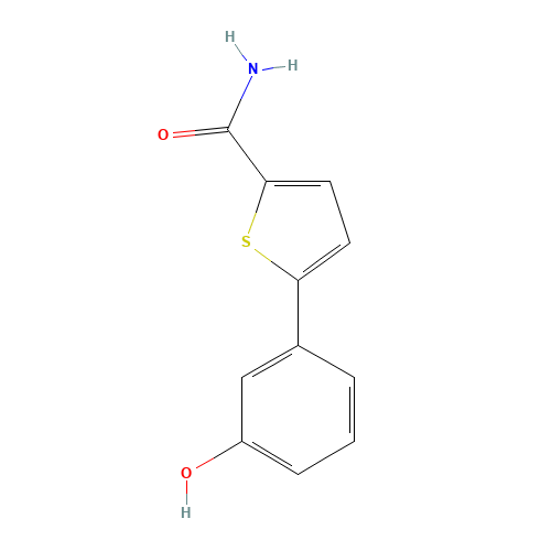 5-(3-hydroxyphenyl)thiophene-2-carboxamide (CAS: 1007578-72-4) - Chemical Structure and Molecular Formula 