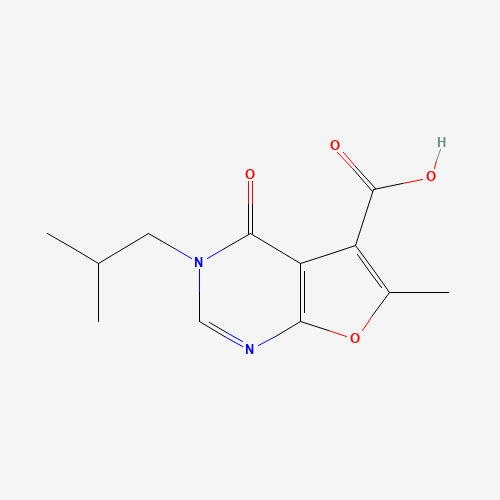 6-methyl-3-(2-methylpropyl)-4-oxofuro[2,3-d]pyrimidine-5-carboxylic acid (CAS: 1031967-08-4) - Related Chemical Product