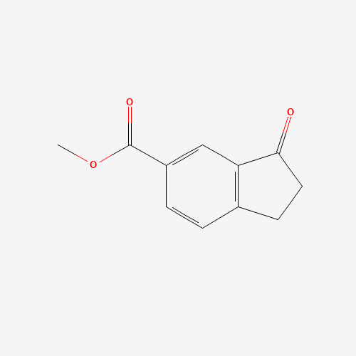 methyl 3-oxo-1,2-dihydroindene-5-carboxylate (CAS: 68634-03-7) - Chemical Structure and Molecular Formula 