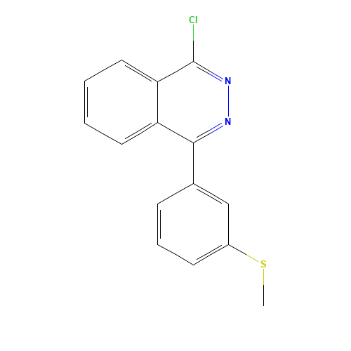 1-chloro-4-(3-methylsulfanylphenyl)phthalazine (CAS: 1275403-75-2) - Chemical Structure and Molecular Formula 