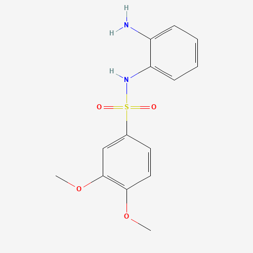 N-(2-aminophenyl)-3,4-dimethoxybenzenesulfonamide (CAS: 182499-84-9) - Chemical Structure and Molecular Formula 