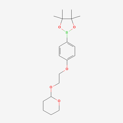 4,4,5,5-tetramethyl-2-[4-[2-(oxan-2-yloxy)ethoxy]phenyl]-1,3,2-dioxaborolane (CAS: 1210827-51-2) - Related Chemical Product