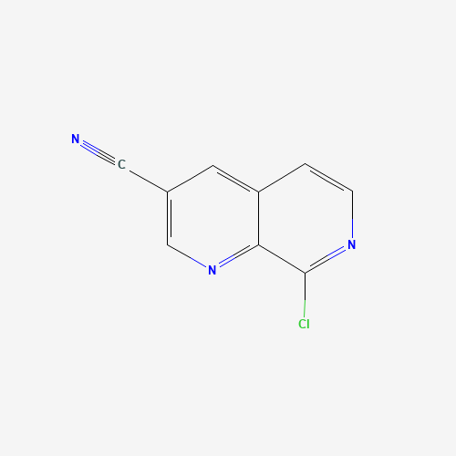 8-chloro-1,7-naphthyridine-3-carbonitrile (CAS: 1600511-81-6) - Chemical Structure and Molecular Formula 