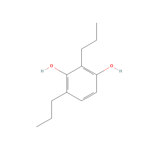 2,4-dipropylbenzene-1,3-diol (CAS: 355387-54-1) - Chemical Structure and Molecular Formula 
