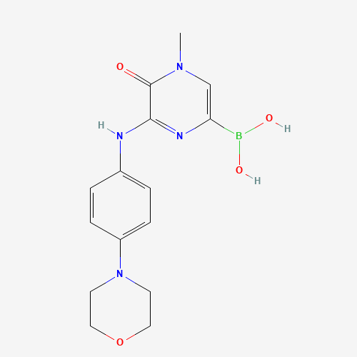 [4-methyl-6-(4-morpholin-4-ylanilino)-5-oxopyrazin-2-yl]boronic acid (CAS: 1346673-07-1) - Related Chemical Product