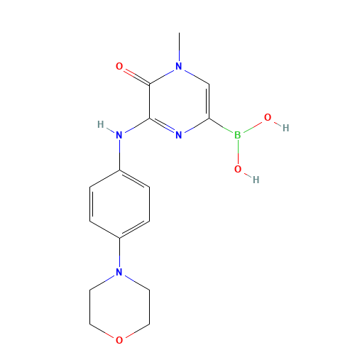 [4-methyl-6-(4-morpholin-4-ylanilino)-5-oxopyrazin-2-yl]boronic acid (CAS: 1346673-07-1) - Related Chemical Product
