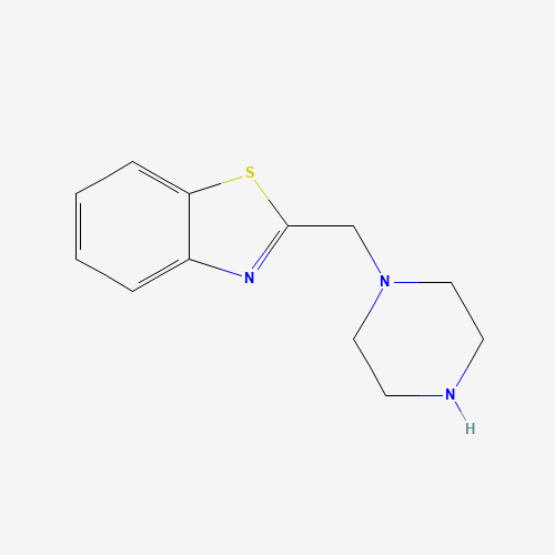 2-(piperazin-1-ylmethyl)-1,3-benzothiazole (CAS: 232263-03-5) - Chemical Structure and Molecular Formula 