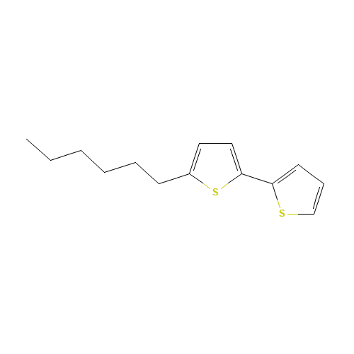 2-hexyl-5-thiophen-2-ylthiophene (CAS: 173448-31-2) - Chemical Structure and Molecular Formula 