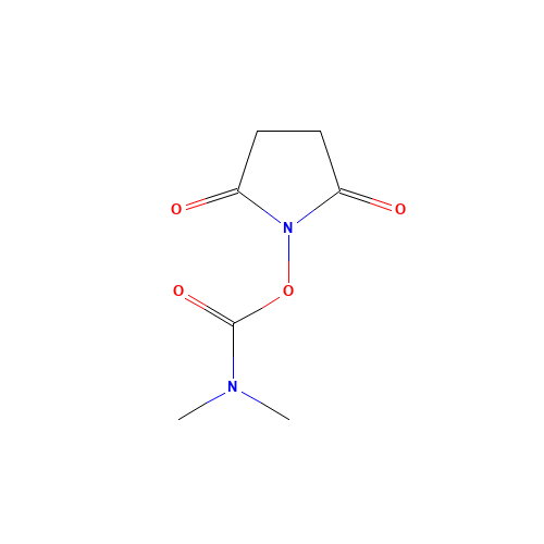(2,5-dioxopyrrolidin-1-yl) N,N-dimethylcarbamate (CAS: 42014-48-2) - Chemical Structure and Molecular Formula 